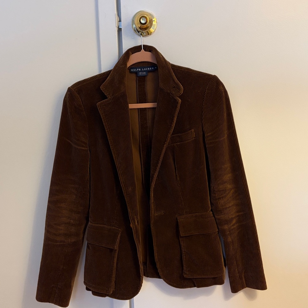 Ralph Lauren 70s Corduroy Brown Blazer